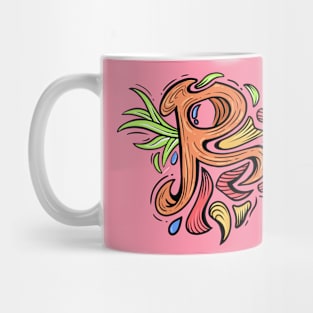 Doodle Letter R Mug